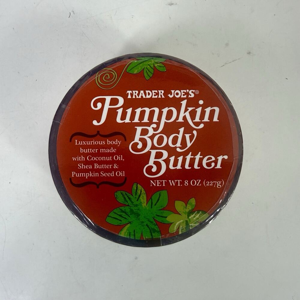 Trader Joe's Pumpkin Body Butter w/ Coconut Oil and SheaButter Lotion 8oz Jar